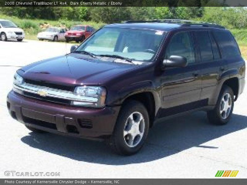 Dark Cherry Metallic / Ebony 2008 Chevrolet TrailBlazer LT 4x4