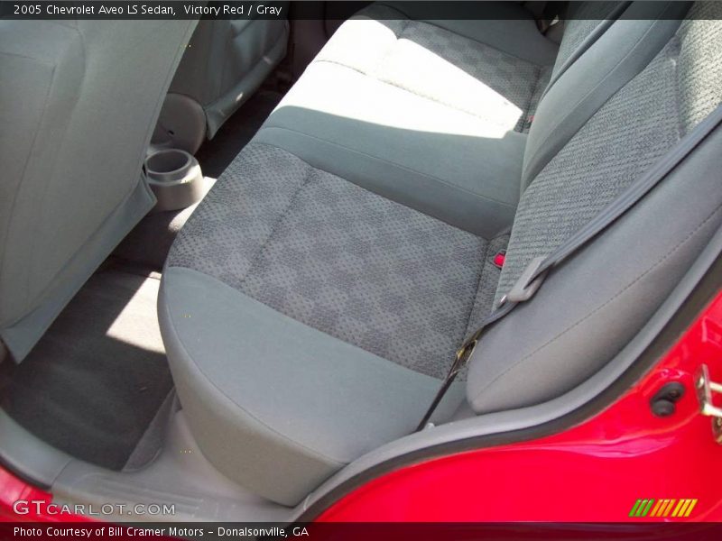 Victory Red / Gray 2005 Chevrolet Aveo LS Sedan