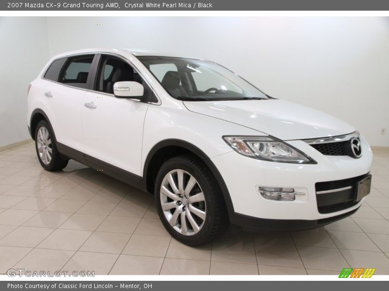 Crystal White Pearl Mica / Black 2007 Mazda CX-9 Grand Touring AWD