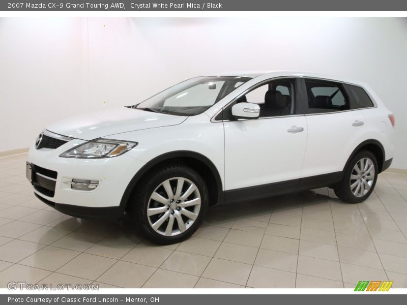Crystal White Pearl Mica / Black 2007 Mazda CX-9 Grand Touring AWD
