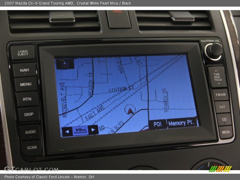 Crystal White Pearl Mica / Black 2007 Mazda CX-9 Grand Touring AWD
