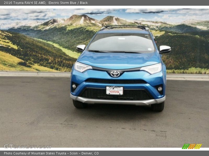 Electric Storm Blue / Black 2016 Toyota RAV4 SE AWD