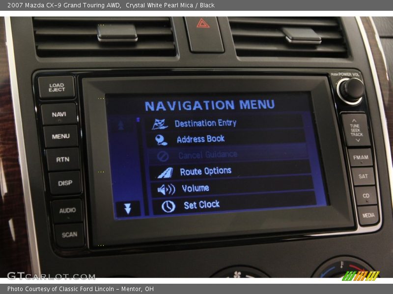 Crystal White Pearl Mica / Black 2007 Mazda CX-9 Grand Touring AWD