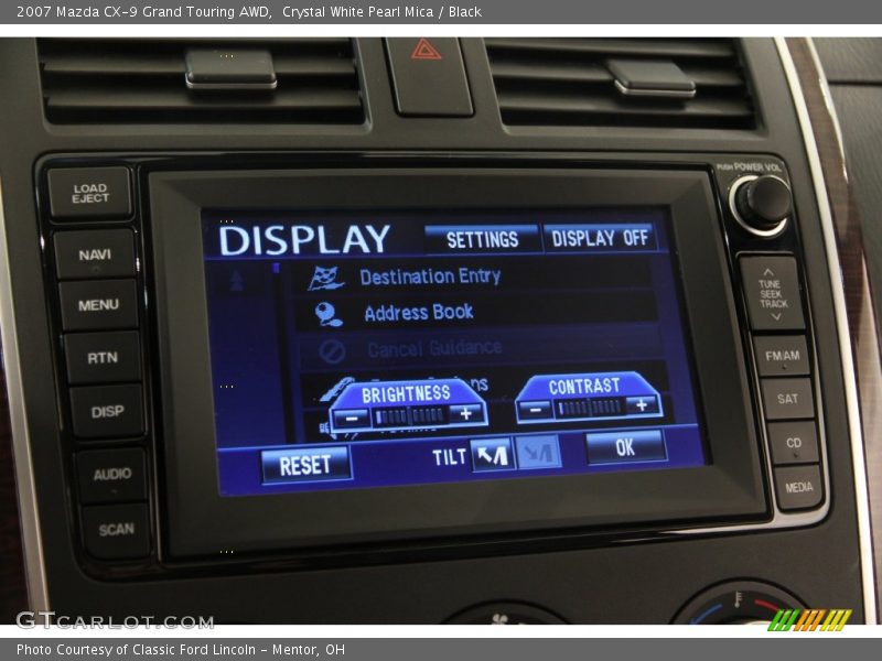 Crystal White Pearl Mica / Black 2007 Mazda CX-9 Grand Touring AWD