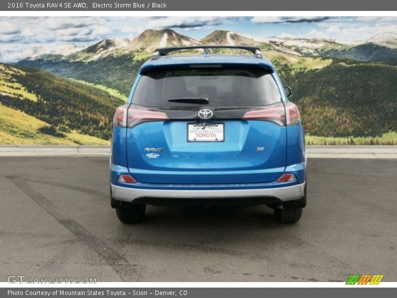 Electric Storm Blue / Black 2016 Toyota RAV4 SE AWD