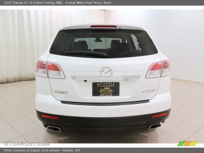 Crystal White Pearl Mica / Black 2007 Mazda CX-9 Grand Touring AWD
