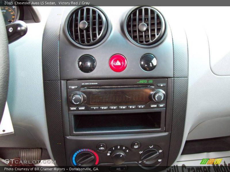 Victory Red / Gray 2005 Chevrolet Aveo LS Sedan