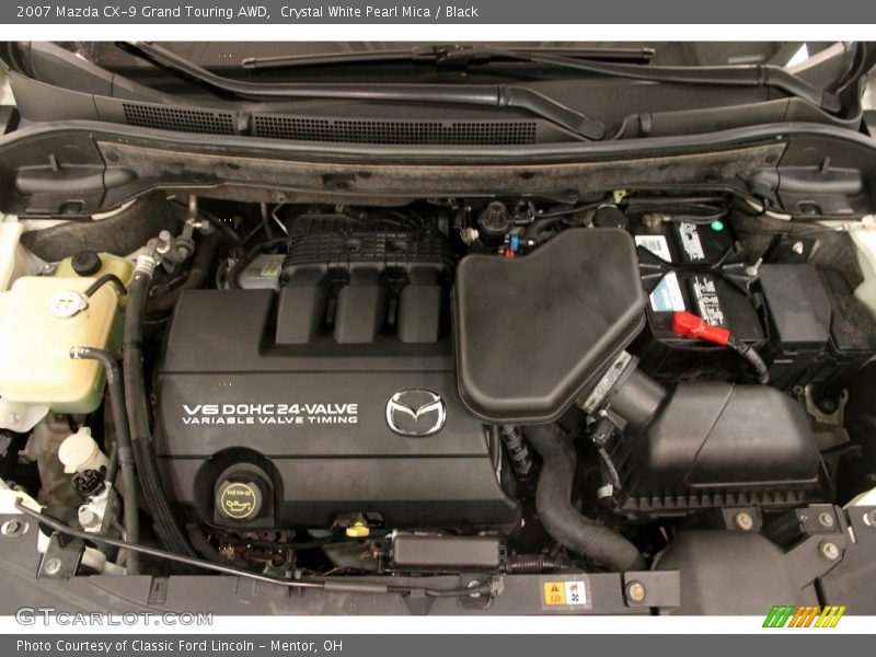 Crystal White Pearl Mica / Black 2007 Mazda CX-9 Grand Touring AWD