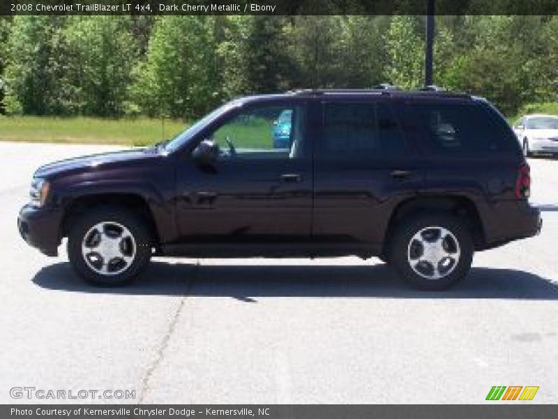 Dark Cherry Metallic / Ebony 2008 Chevrolet TrailBlazer LT 4x4