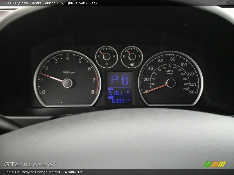 Quicksilver / Black 2010 Hyundai Elantra Touring GLS