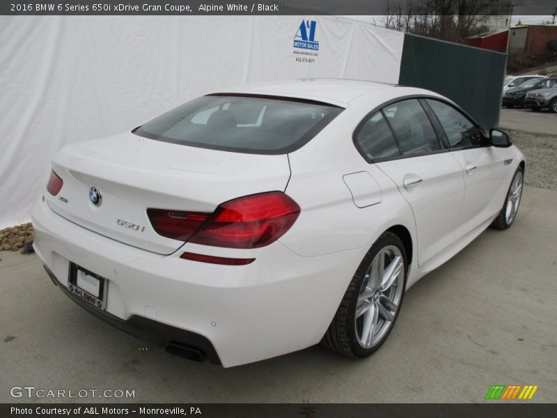 Alpine White / Black 2016 BMW 6 Series 650i xDrive Gran Coupe