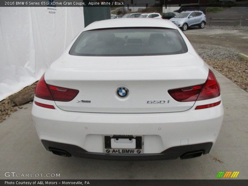 Alpine White / Black 2016 BMW 6 Series 650i xDrive Gran Coupe