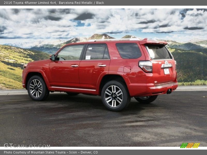 Barcelona Red Metallic / Black 2016 Toyota 4Runner Limited 4x4