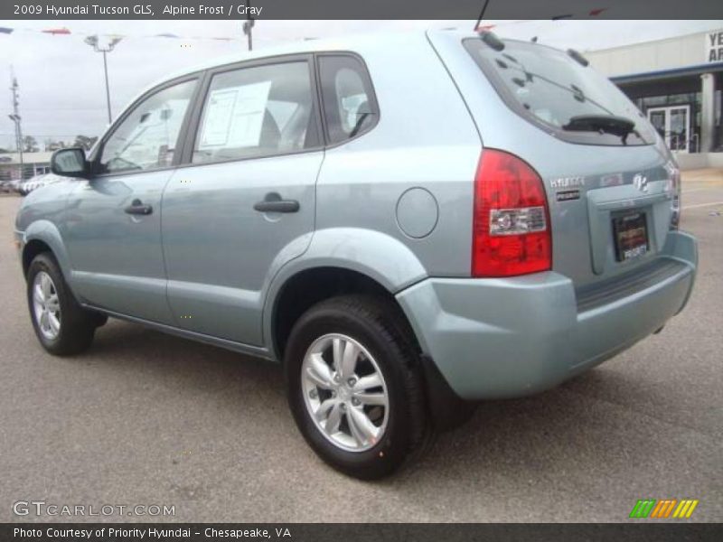 Alpine Frost / Gray 2009 Hyundai Tucson GLS