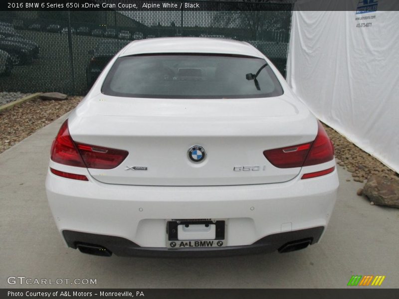 Alpine White / Black 2016 BMW 6 Series 650i xDrive Gran Coupe
