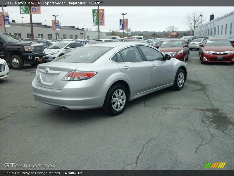 Ingot Silver / Black 2012 Mazda MAZDA6 i Sport Sedan