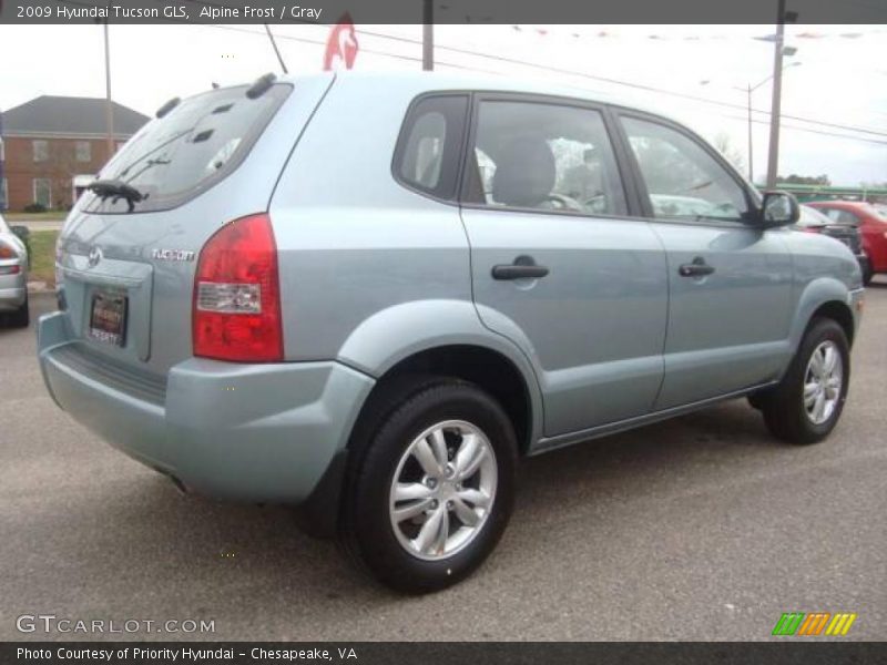 Alpine Frost / Gray 2009 Hyundai Tucson GLS