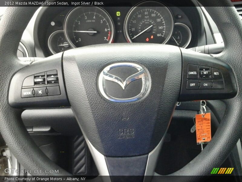 Ingot Silver / Black 2012 Mazda MAZDA6 i Sport Sedan