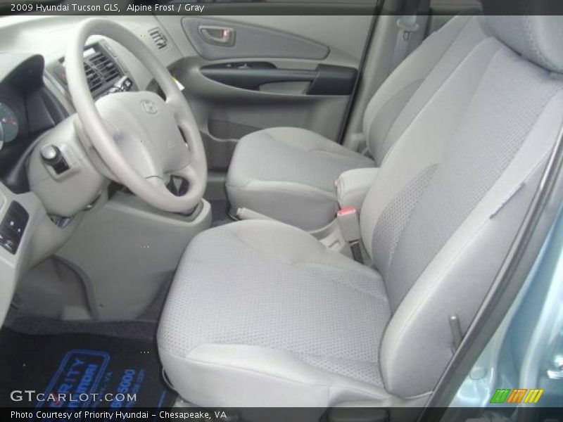 Alpine Frost / Gray 2009 Hyundai Tucson GLS