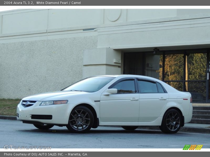 White Diamond Pearl / Camel 2004 Acura TL 3.2