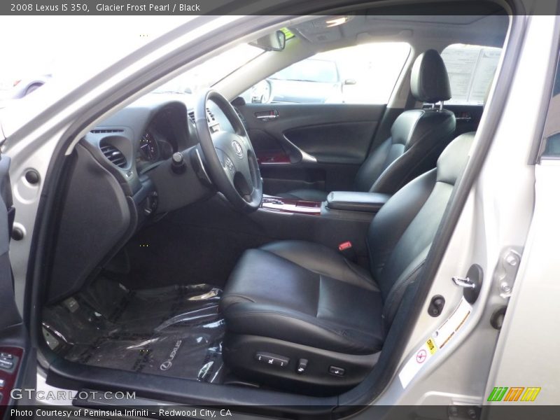 Glacier Frost Pearl / Black 2008 Lexus IS 350