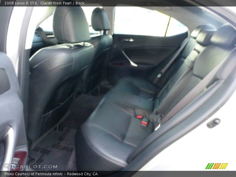 Glacier Frost Pearl / Black 2008 Lexus IS 350