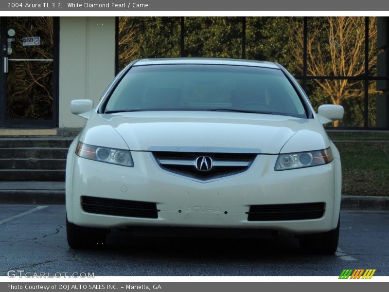 White Diamond Pearl / Camel 2004 Acura TL 3.2