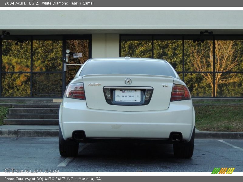 White Diamond Pearl / Camel 2004 Acura TL 3.2