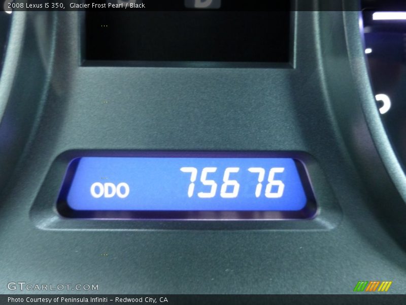 Glacier Frost Pearl / Black 2008 Lexus IS 350