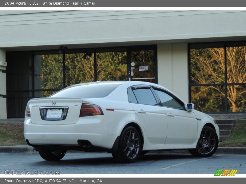 White Diamond Pearl / Camel 2004 Acura TL 3.2