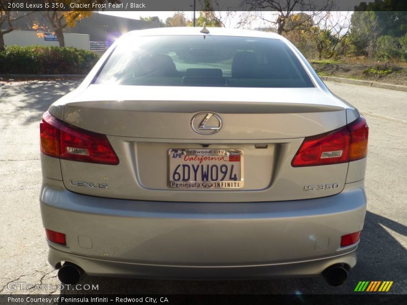 Glacier Frost Pearl / Black 2008 Lexus IS 350