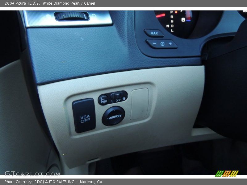 White Diamond Pearl / Camel 2004 Acura TL 3.2