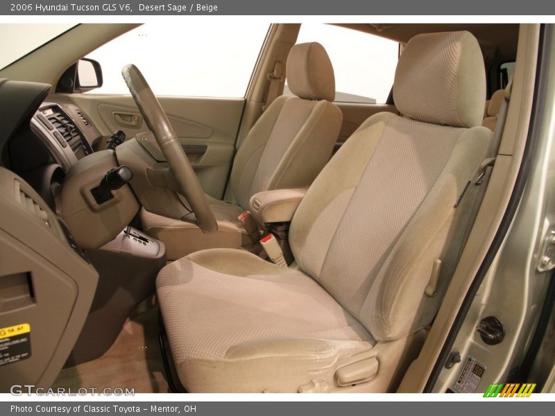 Desert Sage / Beige 2006 Hyundai Tucson GLS V6