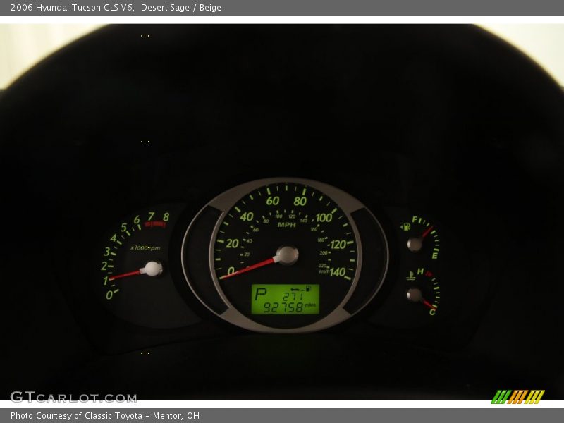 Desert Sage / Beige 2006 Hyundai Tucson GLS V6