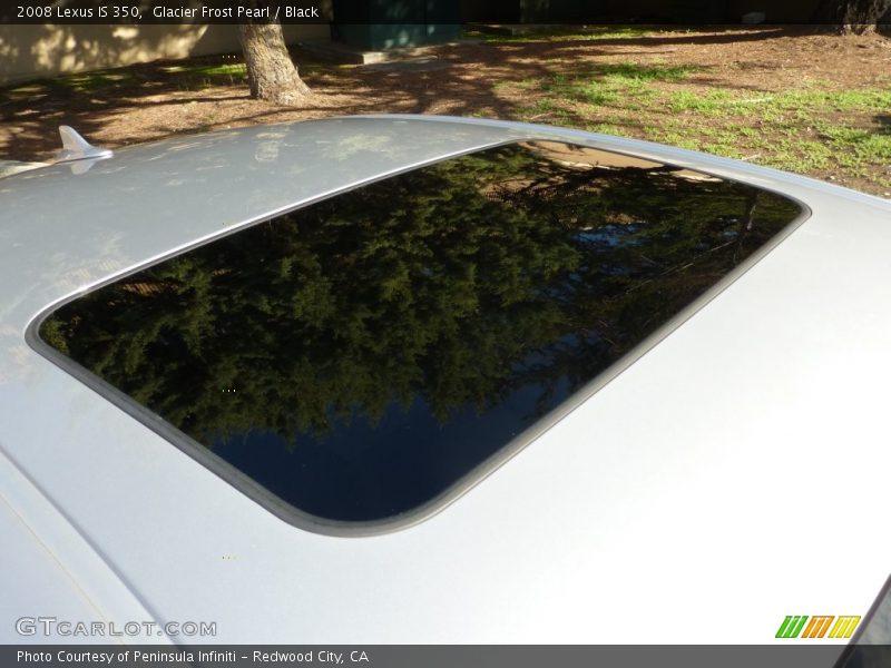 Glacier Frost Pearl / Black 2008 Lexus IS 350