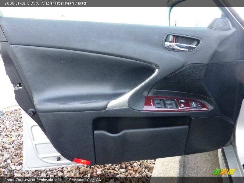 Glacier Frost Pearl / Black 2008 Lexus IS 350