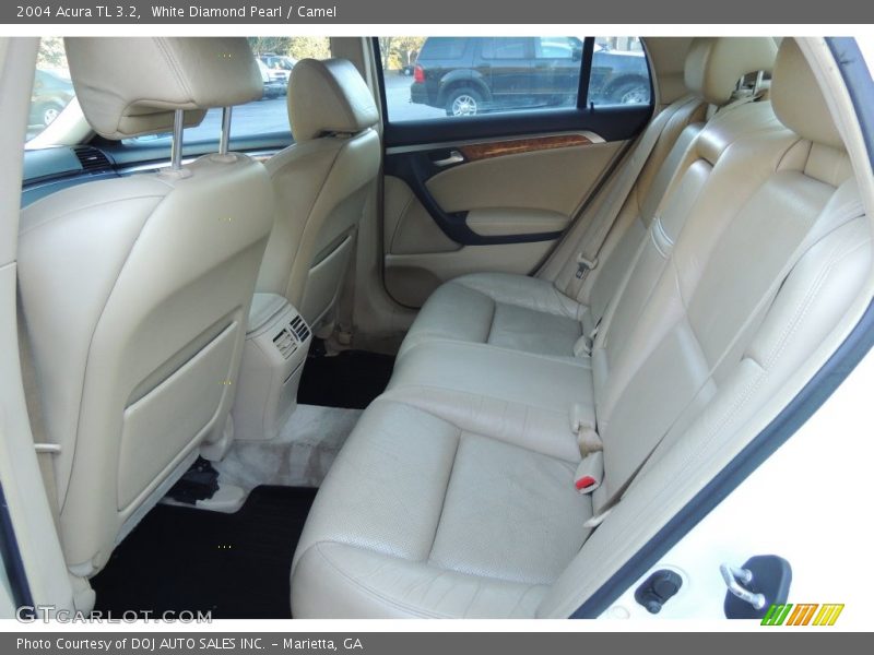 White Diamond Pearl / Camel 2004 Acura TL 3.2