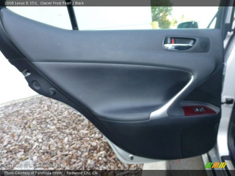 Glacier Frost Pearl / Black 2008 Lexus IS 350