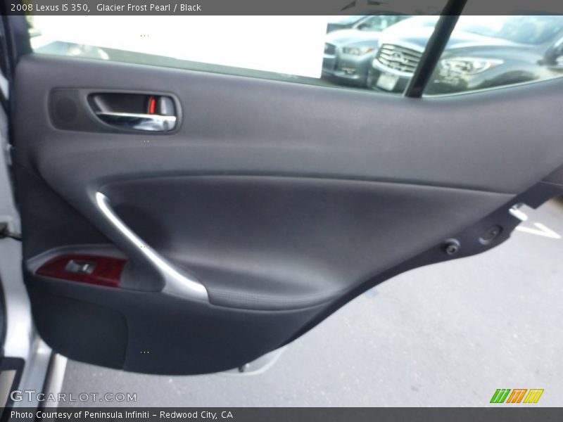 Glacier Frost Pearl / Black 2008 Lexus IS 350
