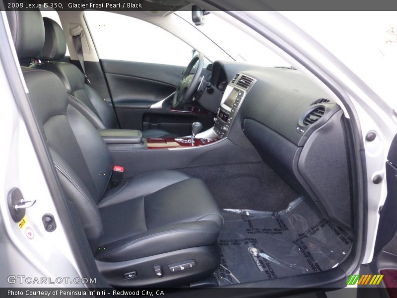 Glacier Frost Pearl / Black 2008 Lexus IS 350