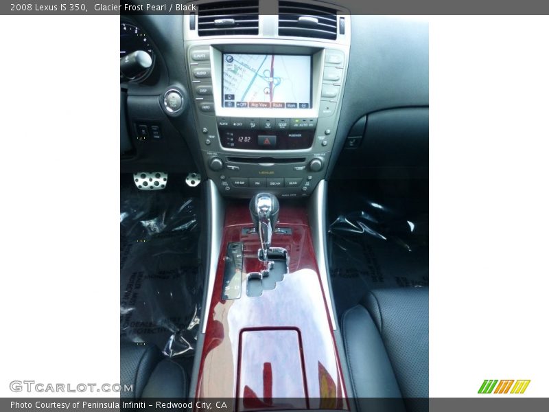 Glacier Frost Pearl / Black 2008 Lexus IS 350