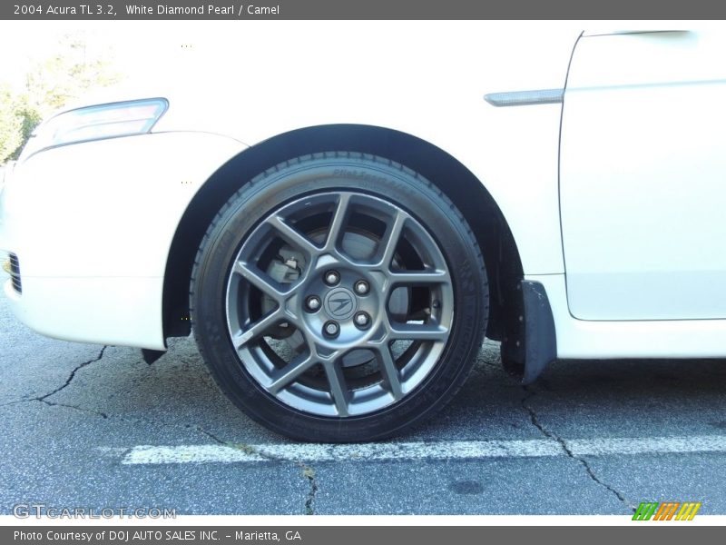White Diamond Pearl / Camel 2004 Acura TL 3.2