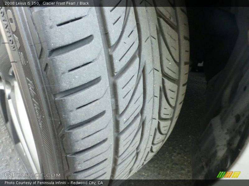 Glacier Frost Pearl / Black 2008 Lexus IS 350