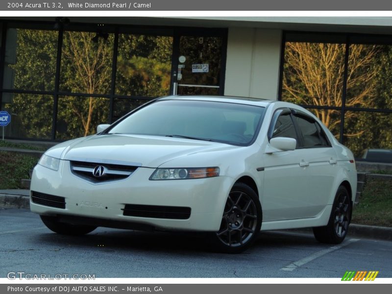 White Diamond Pearl / Camel 2004 Acura TL 3.2