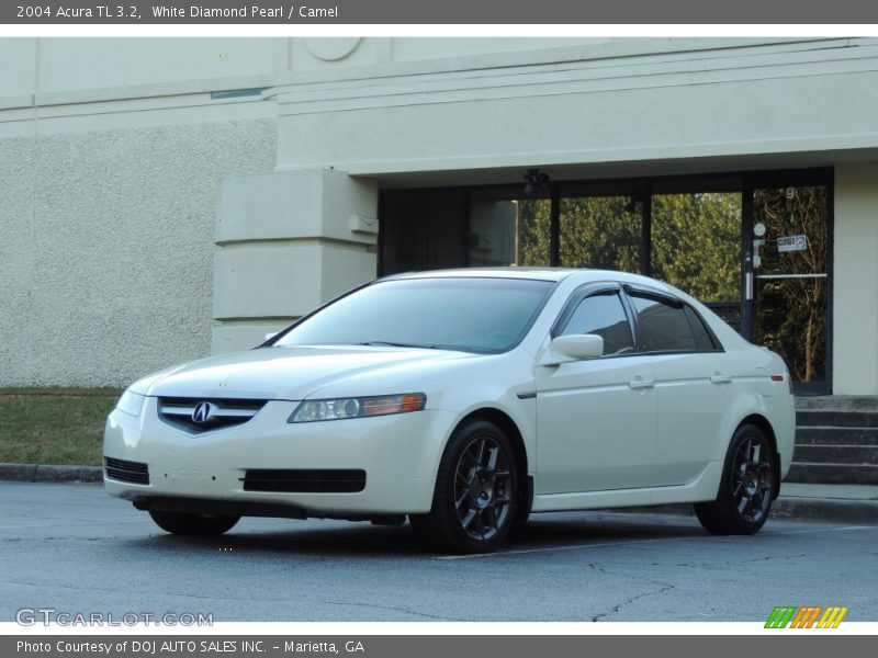 White Diamond Pearl / Camel 2004 Acura TL 3.2