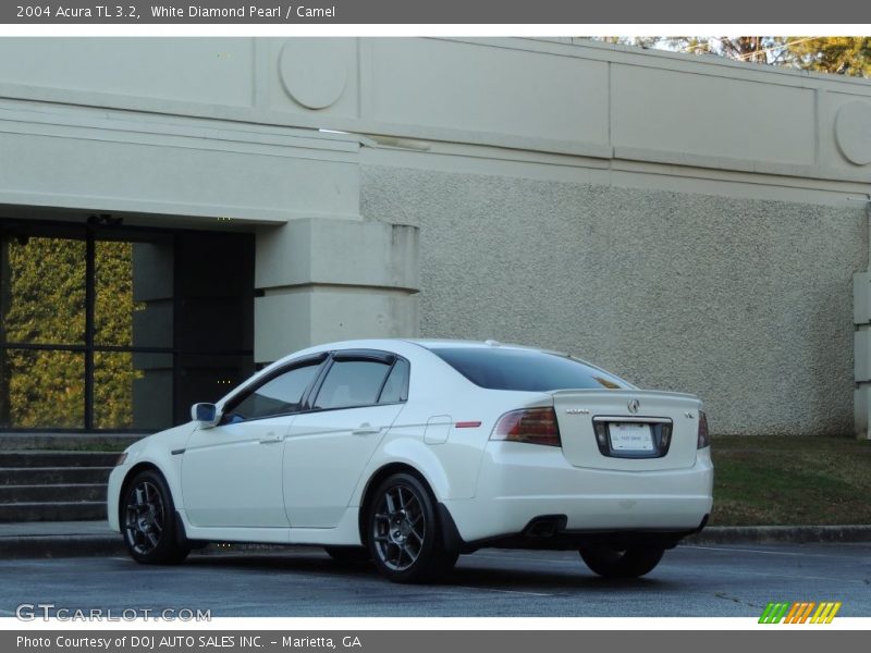 White Diamond Pearl / Camel 2004 Acura TL 3.2