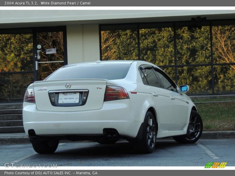White Diamond Pearl / Camel 2004 Acura TL 3.2