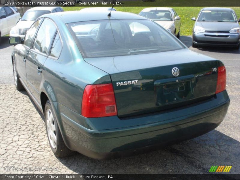 Royal Green Pearl / Black 1999 Volkswagen Passat GLX V6 Sedan