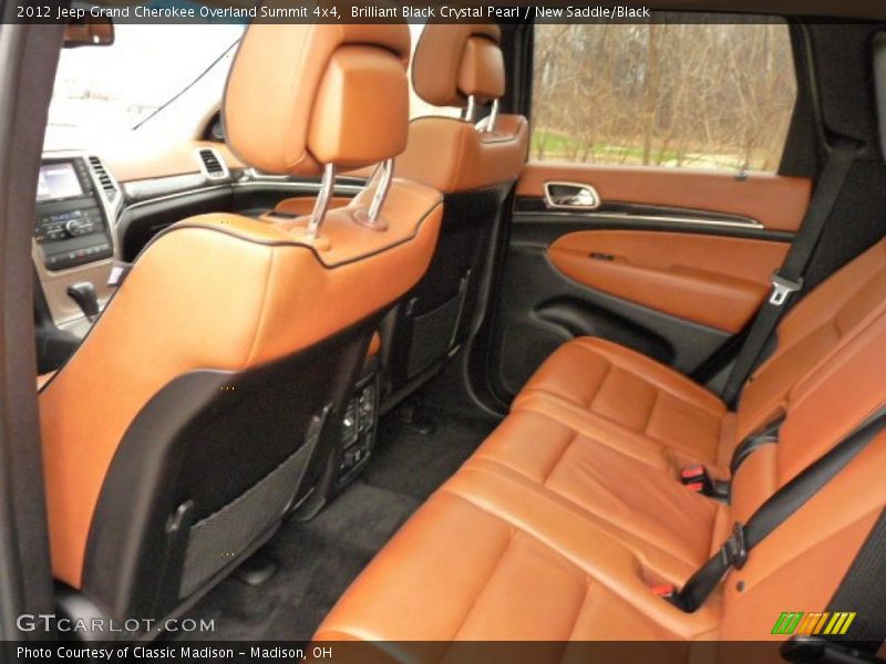 Brilliant Black Crystal Pearl / New Saddle/Black 2012 Jeep Grand Cherokee Overland Summit 4x4