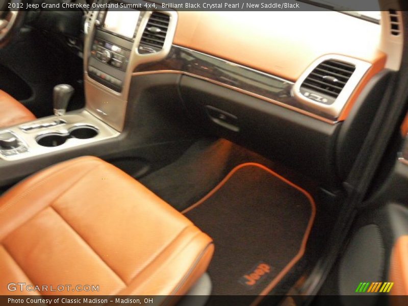 Brilliant Black Crystal Pearl / New Saddle/Black 2012 Jeep Grand Cherokee Overland Summit 4x4